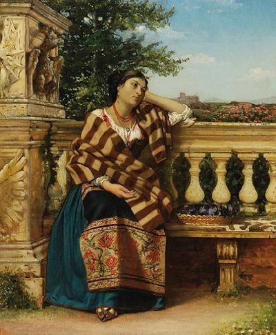 Zamyślona kobieta