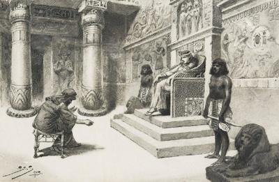 Przed faraonem - ilustracja, 1913