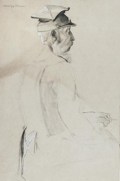 Żołnierz z papierosem, 1914