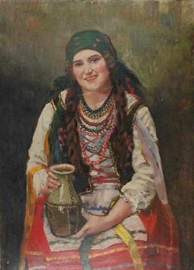 Dziewczyna huculska, lata 20. XX w.