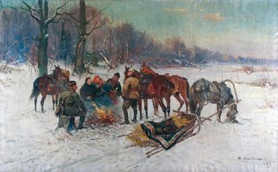 Przy ognisku, 1927