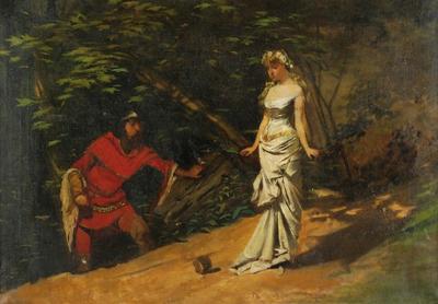 Nieoczekiwane spotkanie, ok. 1900