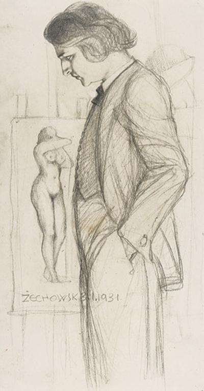 Autoportret w pracowni, 1931