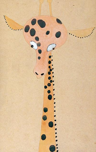 Żyrafa - projekt do przedstawienia Cyrk Tarabumba, 1945