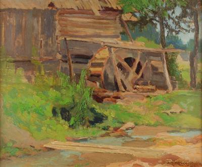 Pejzaż z młynem, 1936