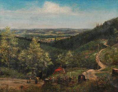 Widok na Kalwarię, 1888