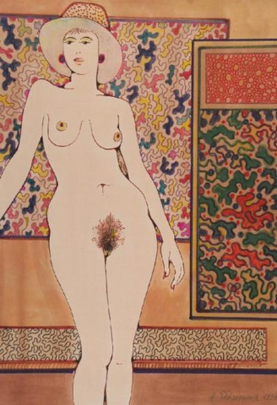 Akt w galerii, 1998