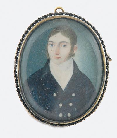 Portret mężczyzny - miniatura