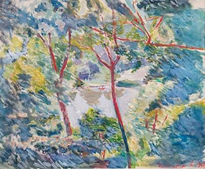 Pejzaż z rzeką Horyń, 1938