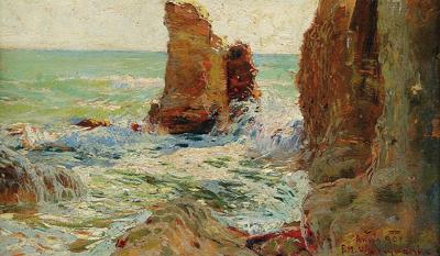 Nadmorskie skały, 1908