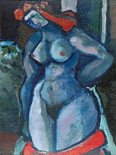 Akt kobiety z wiankiem, 1966