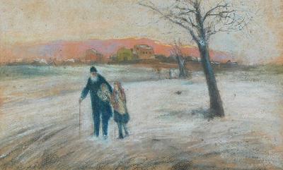 Ojciec z córką, 1927