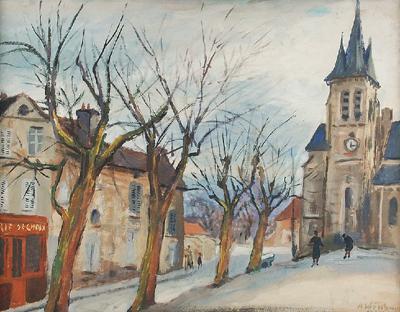 Francuskie miasteczko, ok. 1940