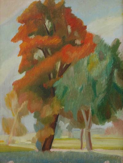 Jesienne drzewa, 1929