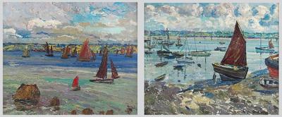 Regaty w Treboul (Finiste`re) - para obrazów, 1909