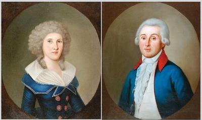 Jan Kalkstein i Marianna z Bromirskich Kalsteinowa - para portretów, 1786