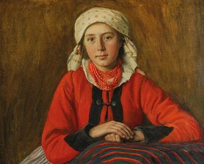 Czerwone korale - Wiejska dziewczyna, 1912