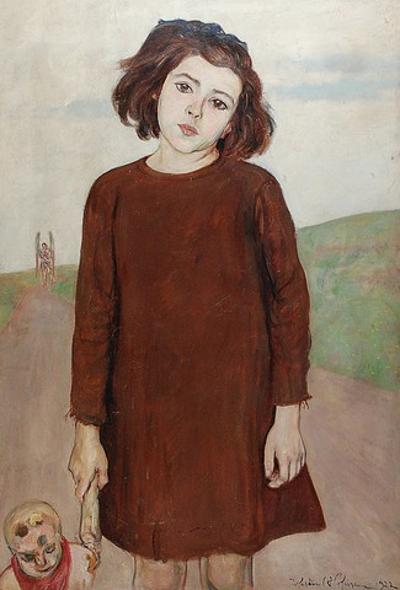 Dziewczynka z lalką, 1922