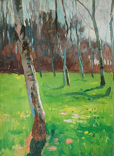 Wiosna - Park Krakowski, ok. 1900