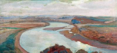 Zakole Wisły pod Bielanami jesienią, 1929