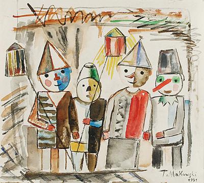 Czworo dzieci z lampionami (Quatre enfants avec les lanterns), 1931