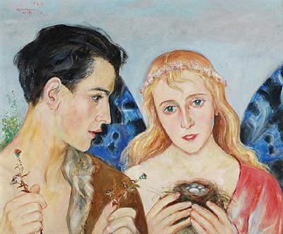 Scena alegoryczna, 1958