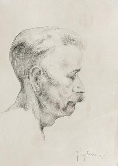 Portret mężczyzny z profilu