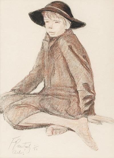 Siedzący chłopiec - Adaś, 1922