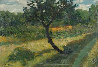 Pejzaż z drzewem, 1901