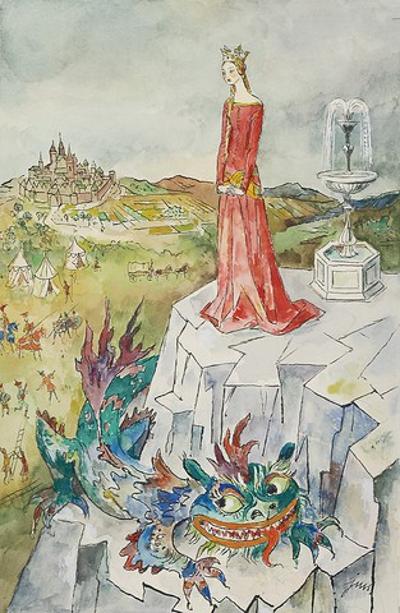 Ilustracja do „Baśni o Szklanej Górze”, przed 1972