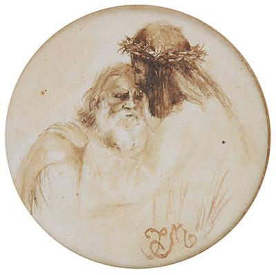 Chrystus i św. Piotr, ok. 1860