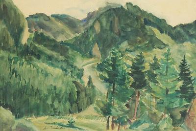 Pejzaż górski [Pejzaż leśny], ok. 1925