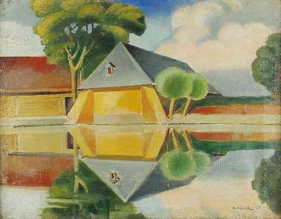 Pejzaż z rzeką, 1925