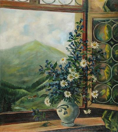 Widok z okna na śnieżkę, 1938