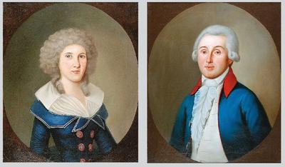 Jan Kalkstein i Marianna z Bromirskich Kalsteinowa - para portretów, 1786