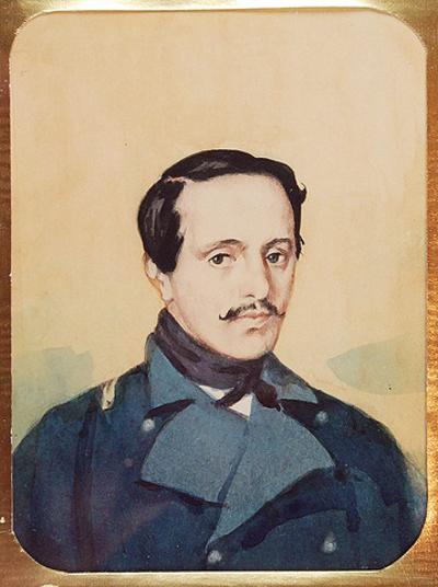 Portret Michaiła Lermontowa - miniatura