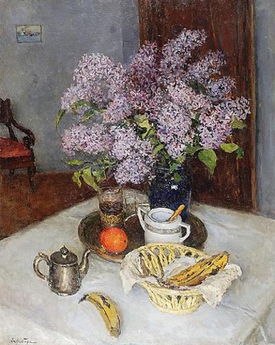 Martwa natura z dzbanem bzów, ok. 1930