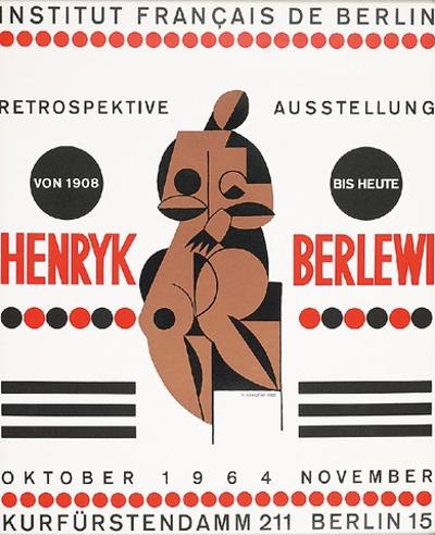 Plakat z wystawy Henryka Berlewiego - Berlin, 1964