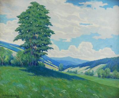 Pejzaż górski podgórski, 1943