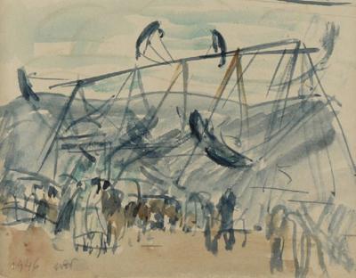 Wesołe miasteczko - huśtawka I, 1946