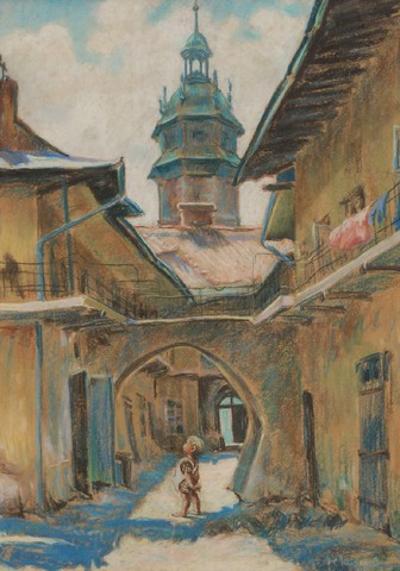 Podwórze na krakowskim Kazimierzu, 1941