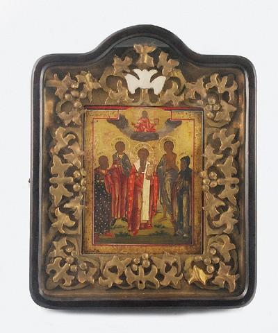 Ikona - Sobór Świętych - patronów lekarzy, w kiocie