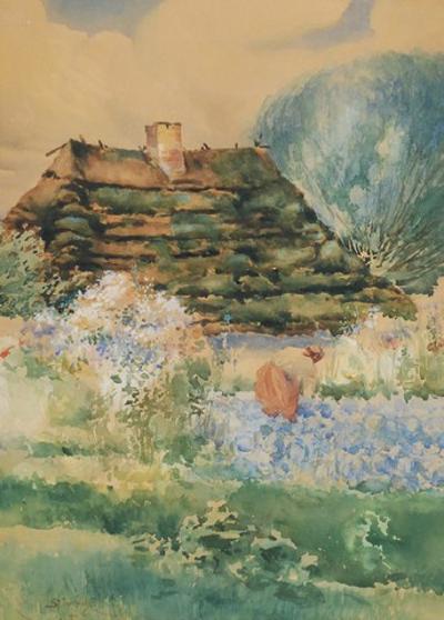 Ogród przed chatą, 1905