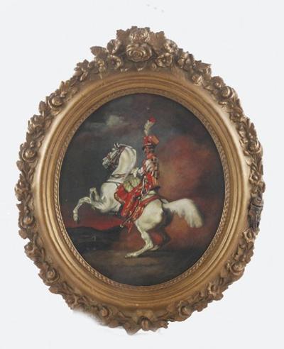 Portret konny brygadiera - trębacza
