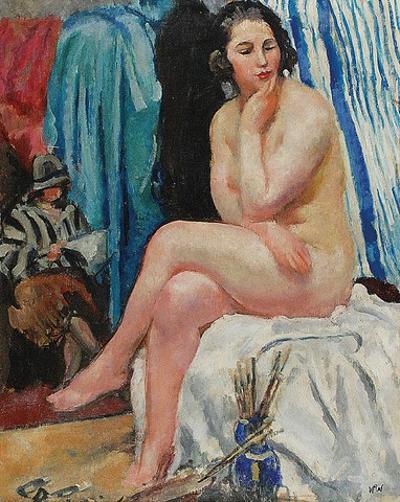Modelka w pracowni artysty, 1922