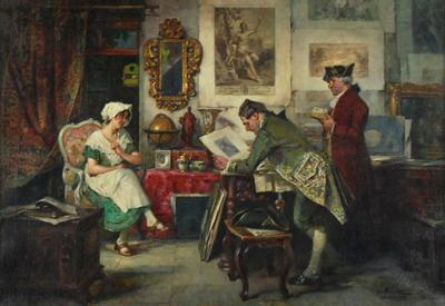 Kolekcjoner w antykwariacie, 1926