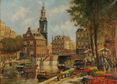 Targ kwiatowy w Amsterdamie