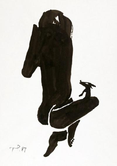Postać z psem, 1987