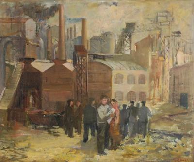 Widok na kopalnię, ok. 1952