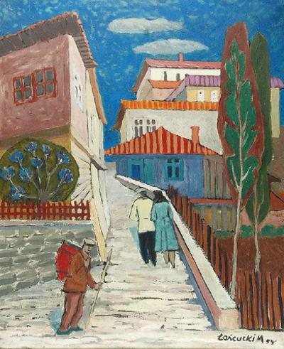 Na spacerze, 1955